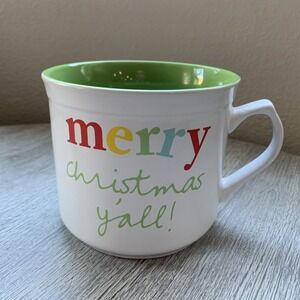 Boston Warehouse Trading Co 22oz Merry Christmas Y'all Multicolor Christmas Mug
